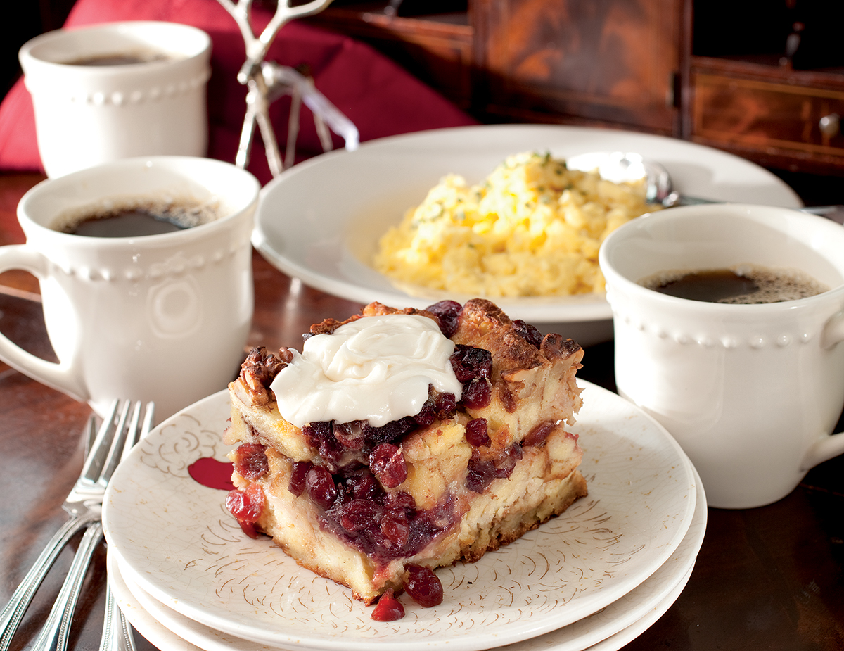 Cranberry Walnut Bread Pudding