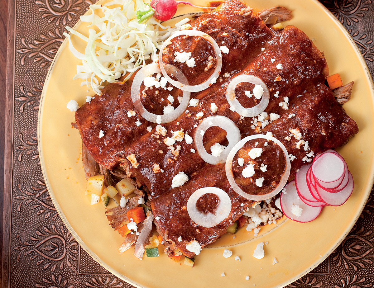 Pork Picadillo Enchilada Mole