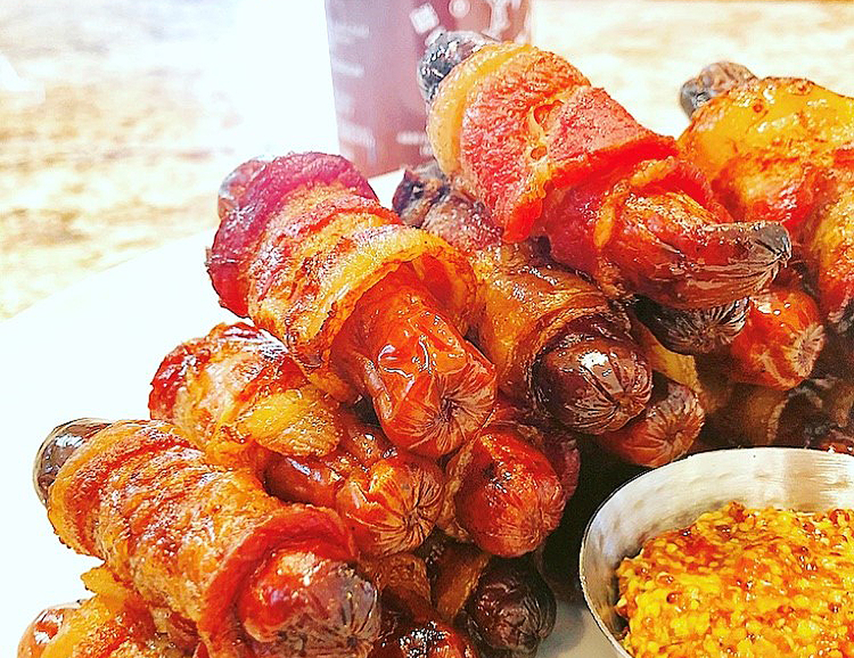 Bacon Wrapped Cranberry Sriracha Lil Bites