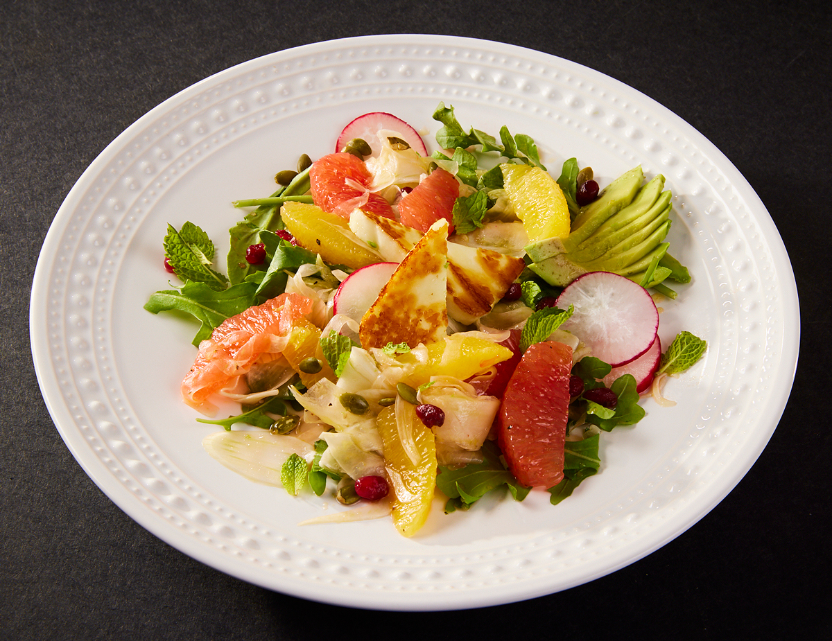 Citrus Fennel Haloumi Salad